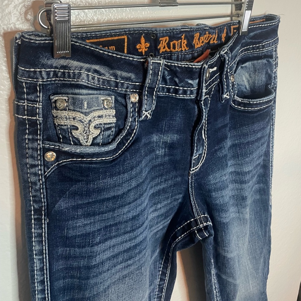 Rock Revival Lam Easy Crop Jeans size 27 - Picture 4 of 7